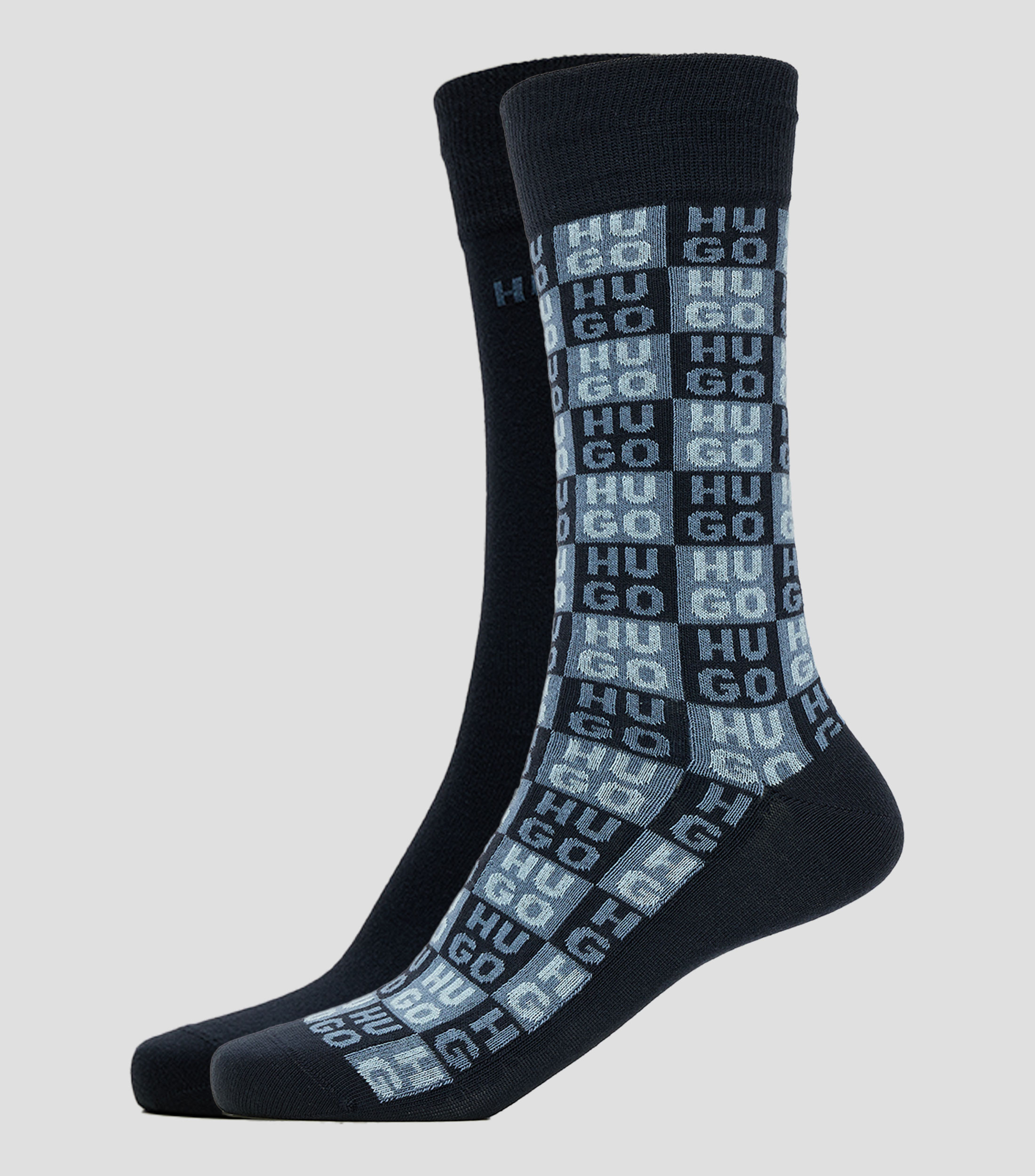 Set 2 calcetines crew estampado Hombre